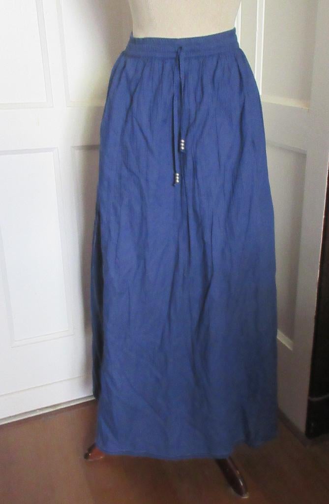 Blauwe maxi rok / 100% katoen / Ulla Popken maat 54 - 56, Kleding | Dames, Grote Maten, Ophalen, Blauw, Rok, Ulla Popken