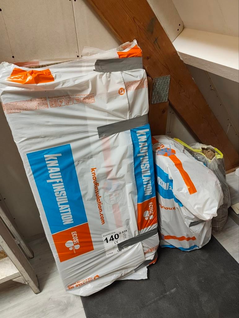 Knauf Rock4all slab 140 mm steenwol platen 2 stuks, Ophalen, 12 cm of meer, Nieuw, Steenwol