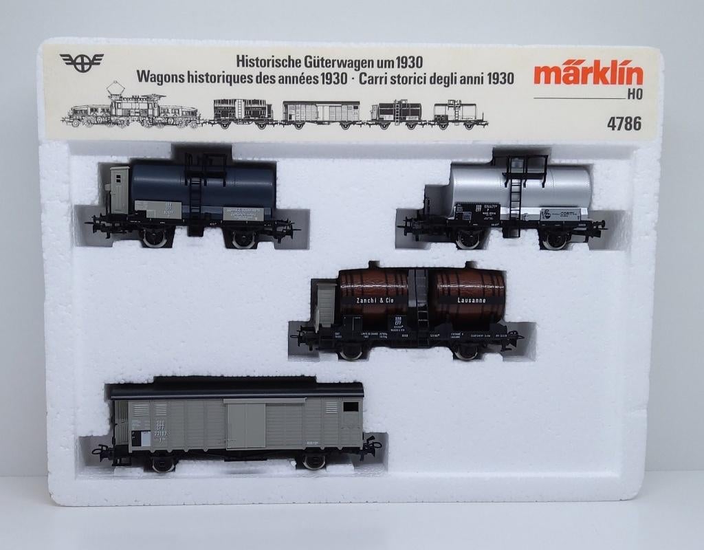 Märklin 4786 H0 SBB Set ‘Historische Güterwagen um 1930’, Wisselstroom, Wagon, Ophalen of Verzenden, Zo goed als nieuw