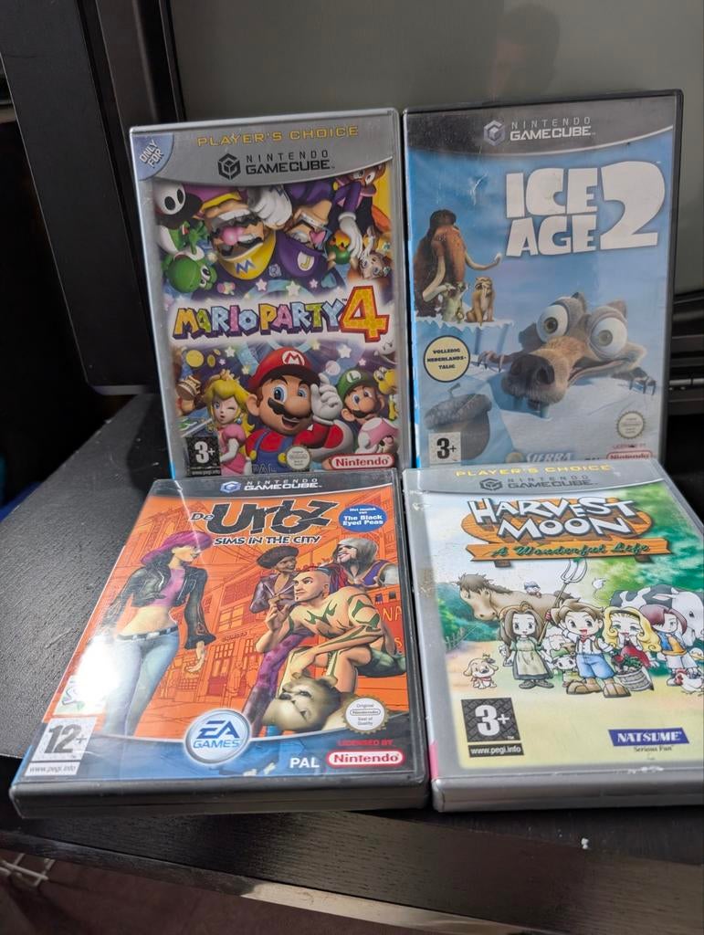 4x Nintendo GameCube Games: Mario Party 4, Harvest Moon e.a., Spelcomputers en Games, Games | Nintendo GameCube, Avontuur en Actie
