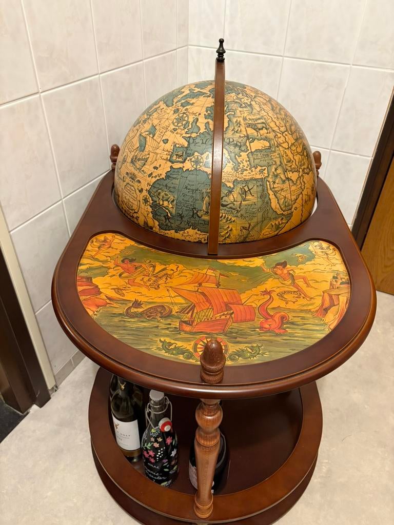 ITALIAANSE bar globe drank wereldbol barglobe XXL globebar, Ophalen