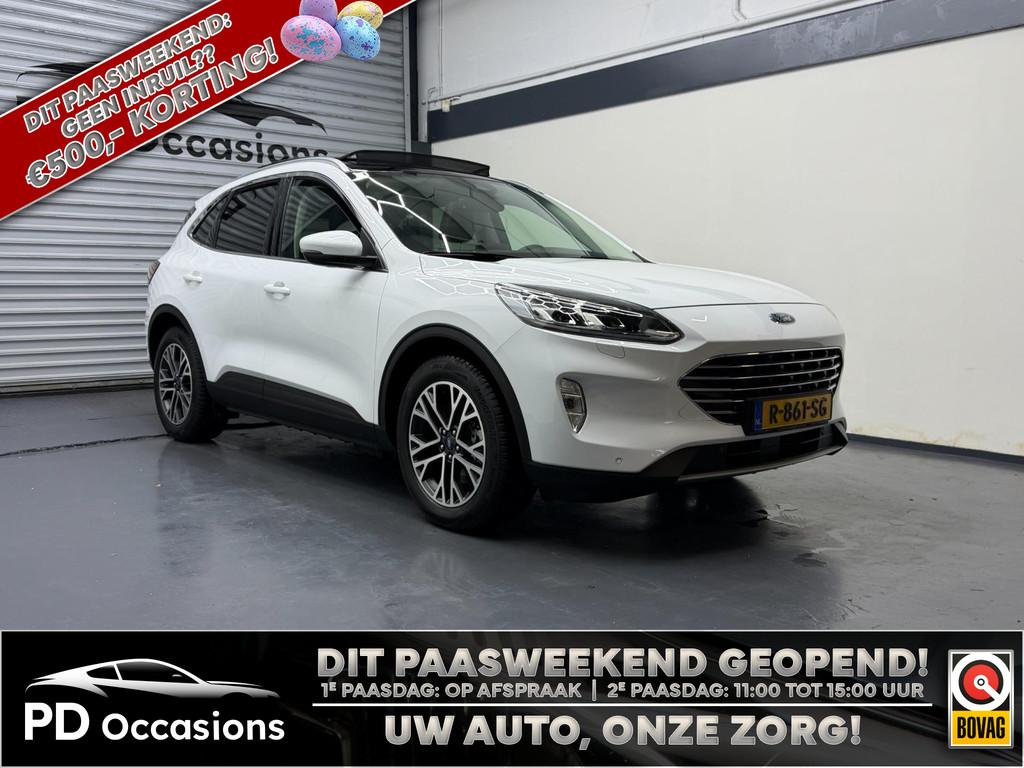 Ford Kuga 2.5 PHEV Titanium X - Pano - Trekhaak- Winter pakk, 14 kWh, Gebruikt, 4 cilinders, Leder en Stof