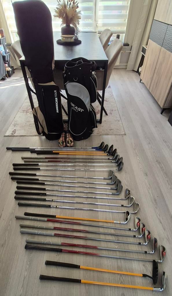 Complete golfset partij + 2 golftassen Ping Titleist, Ophalen, Gebruikt, Set