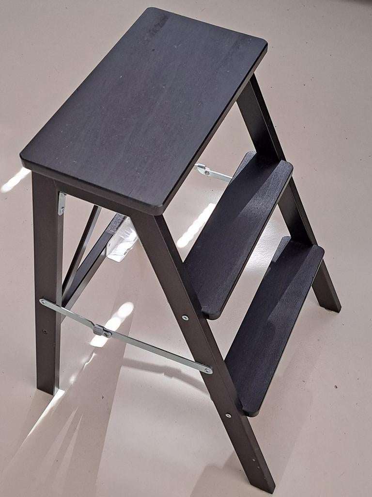 Nieuw ikea bekvam keuken trapje kruk opstapje zwart hout, Ophalen, Nieuw, Trap, Opvouwbaar of Inschuifbaar