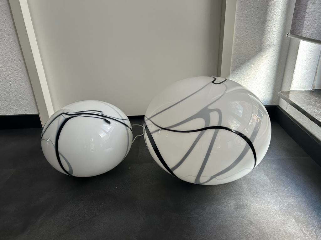 Zijlstra murano glazen design XL zebra lampen (ilu), Huis en Inrichting, Ophalen, Zo goed als nieuw, Rood