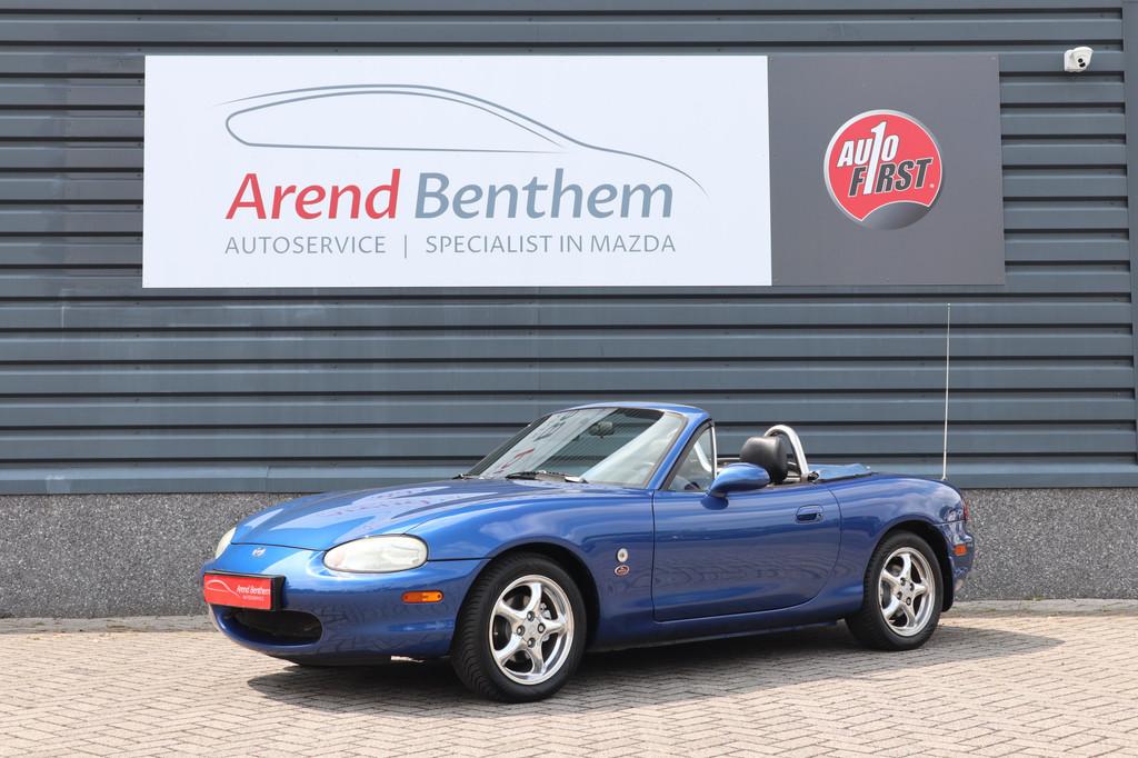Mazda MX-5 1.8i 10th Anniversary 6 versnellingen (bj 1999), Achterwielaandrijving, Cabriolet, Blauw, 11 km/l