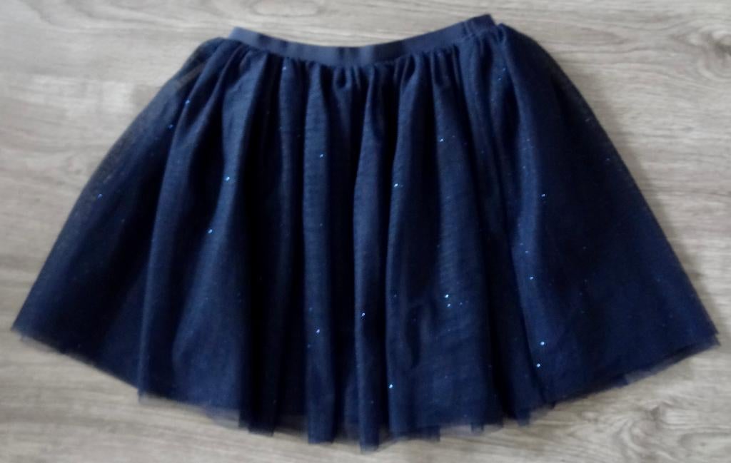 Blauwe tule rok met glimmers H&M maat 134 140, Meisje, H&M, Ophalen of Verzenden, Zo goed als nieuw