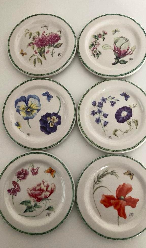 Janneke Brinkman theetips schaaltjes set van 6, Ophalen of Verzenden, Zo goed als nieuw