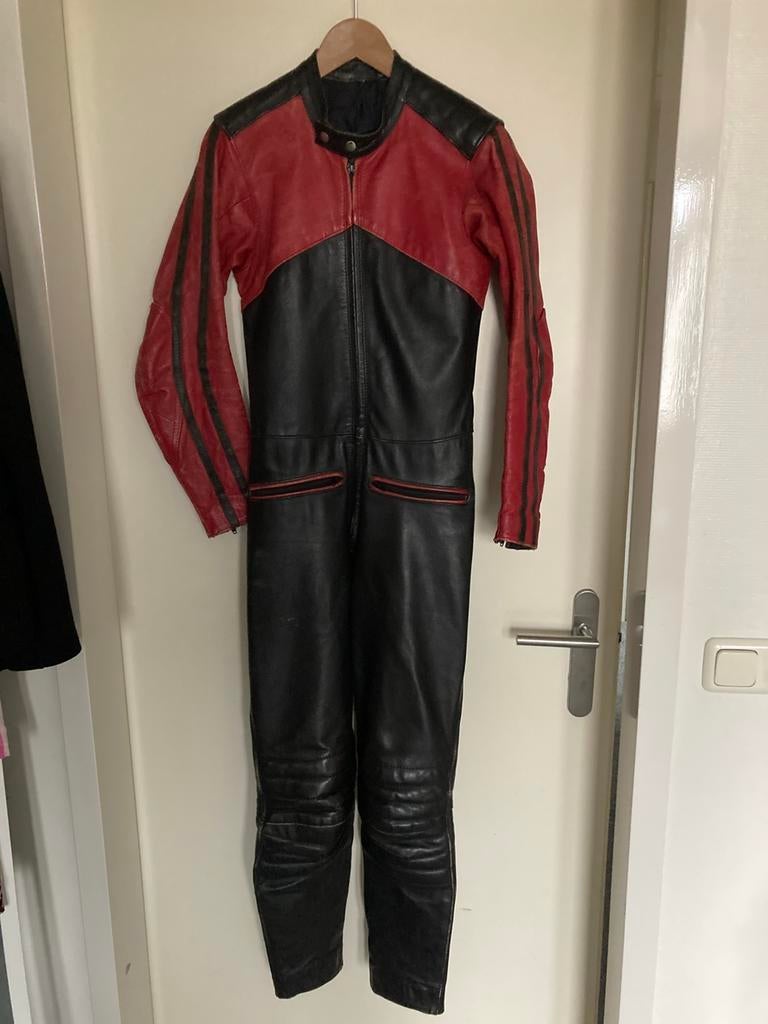 Leren dames motorpak, Kinderen, Overall, Tweedehands, Ophalen