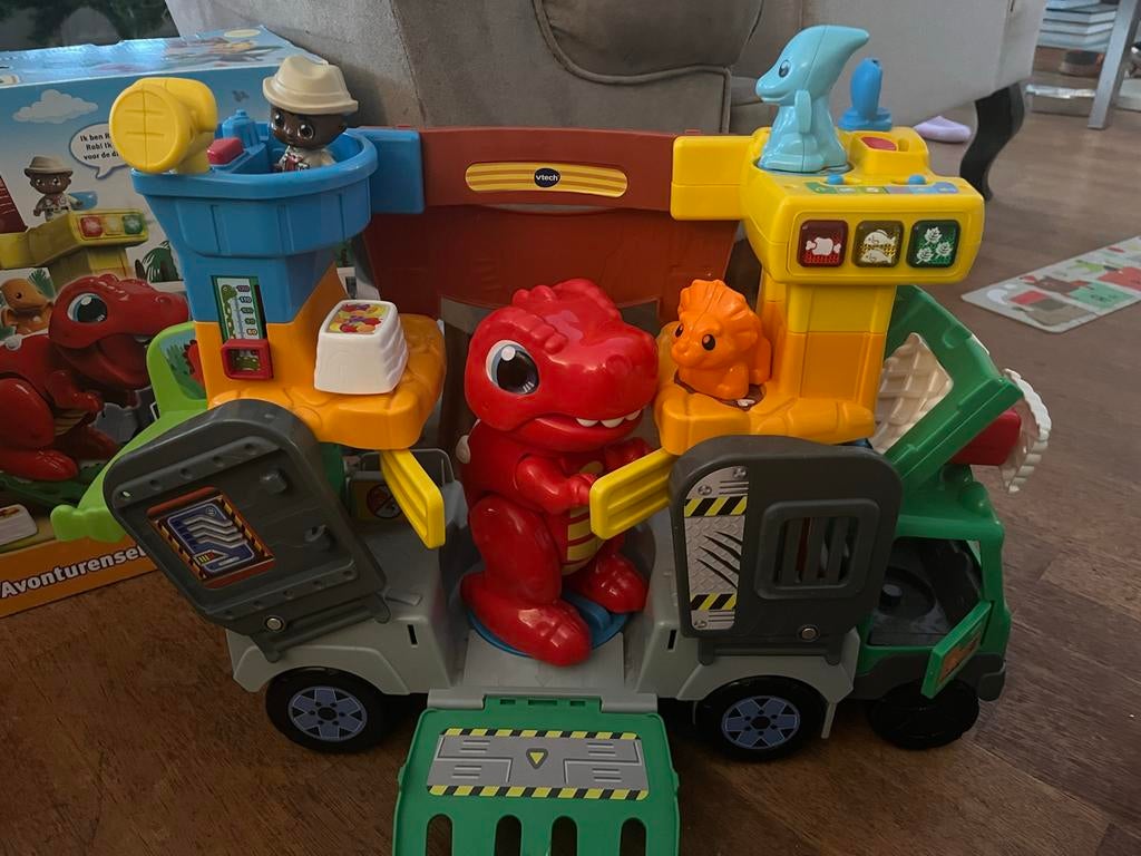 VTech Vrolijke Vriendjes Dino Avonturenset, Kinderen en Baby's, Speelgoed | Vtech, Ophalen of Verzenden, Zo goed als nieuw, 2 tot 4 jaar