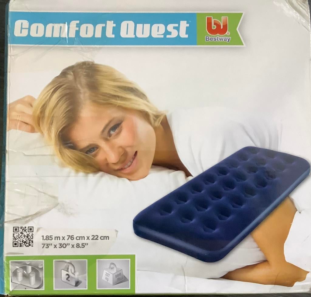 1 persoons luchtbed  1,85 m x 76cm x 22 cm, Ophalen, Zo goed als nieuw