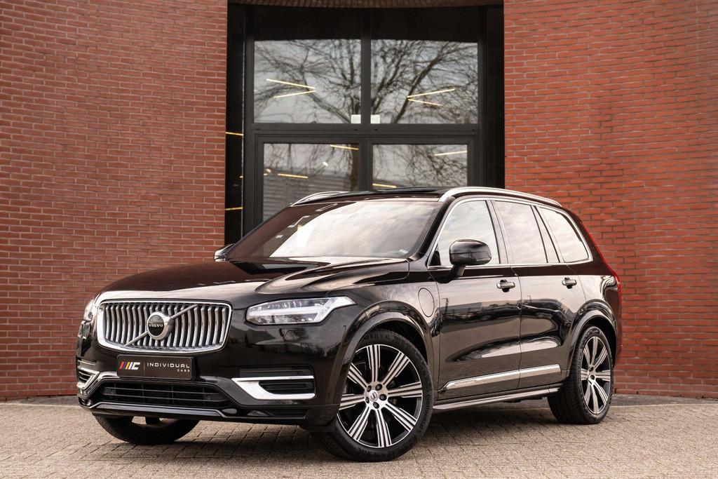 Volvo XC90 2.0 T8 Recharge AWD Ultimate Bright 455pk B&W, Gebruikt, 4 cilinders, 1969 cc, 7 stoelen