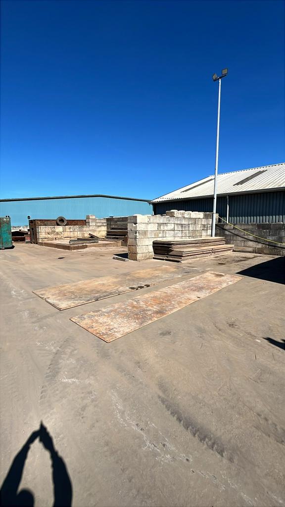 Partij stalen rijplaten, Doe-het-zelf en Verbouw, Metalen, Ophalen, Gebruikt, Nvt, Nvt