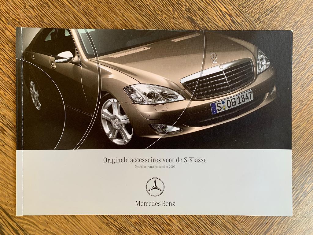 Accessoires brochure Mercedes-Benz S-klasse W221 2005 NL, Nieuw, Mercedes-Benz, Mercedes, Ophalen of Verzenden