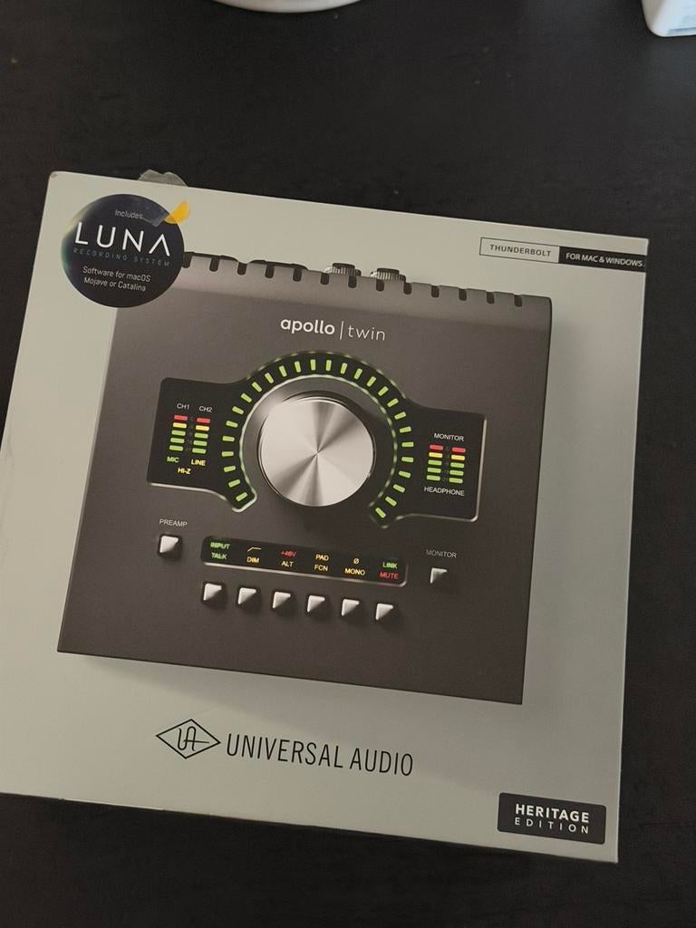 Universal Audio Apollo Twin MKII DUO Heritage Edition (UAD2), Computers en Software, Geluidskaarten, Ophalen, Zo goed als nieuw