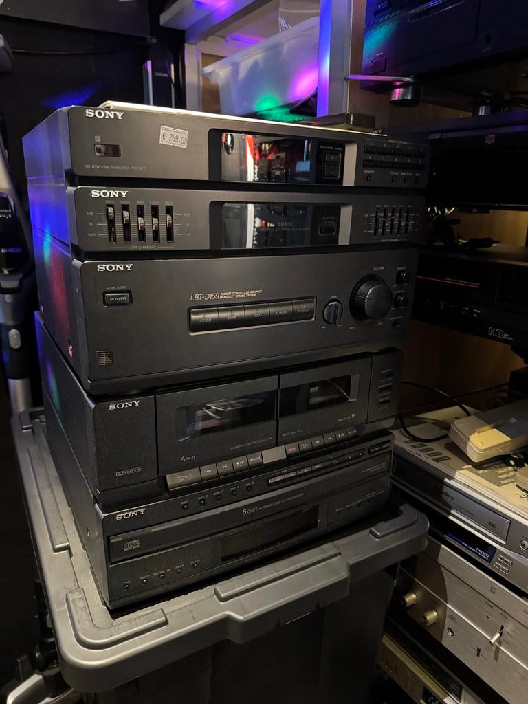Sony LBT-D159 Hifi Set met CD-speler en Cassettedeck, Ophalen, Gebruikt, Cassettedeck, Losse componenten