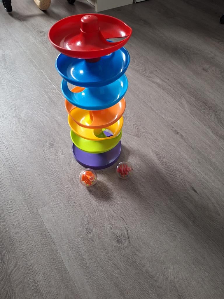 Ballenbaan met 2 ballen, Ophalen of Verzenden, Gebruikt