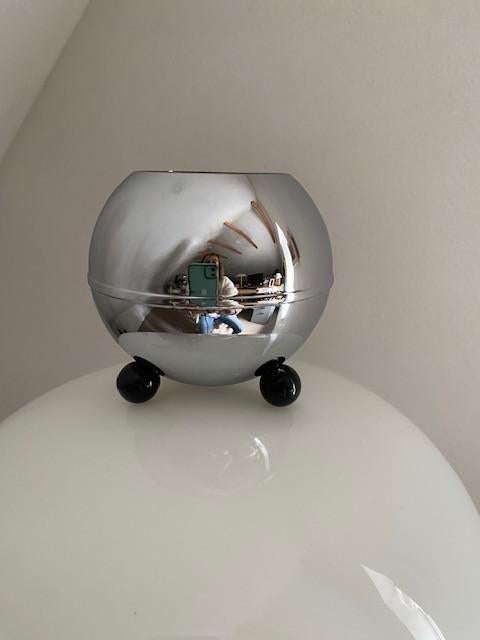 Vintage Bredemeijer potje chroom, Antiek en Kunst, Ophalen of Verzenden