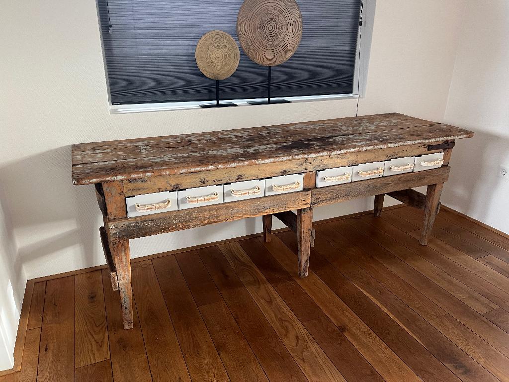 Werkbank / dressoir, Ophalen, Gebruikt, 150 tot 200 cm, Vintage