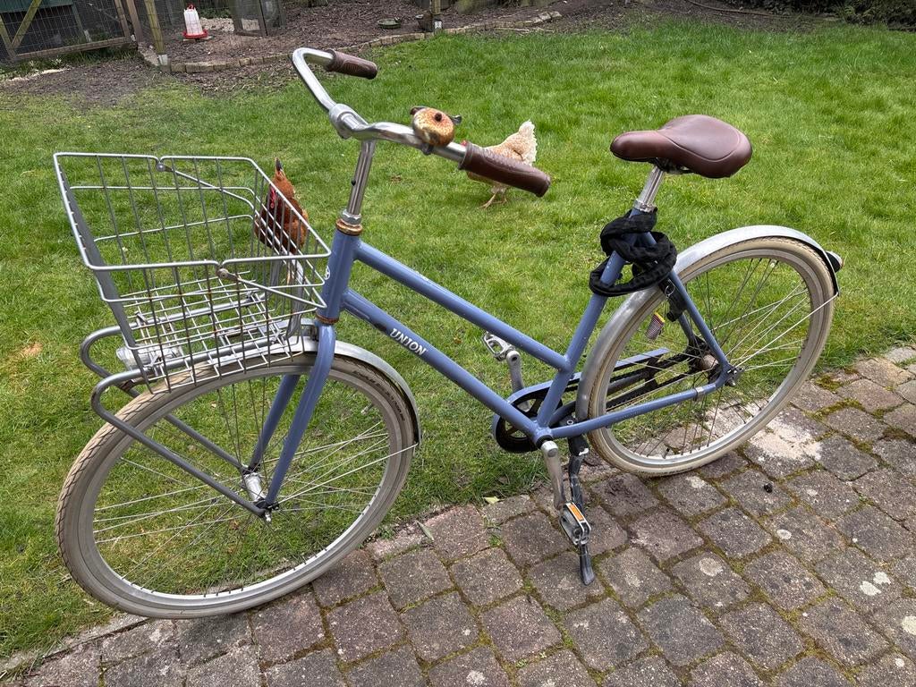 Union damesfiets 58cm met mand en slot, 56 cm of meer, Ophalen, Gebruikt, Overige merken