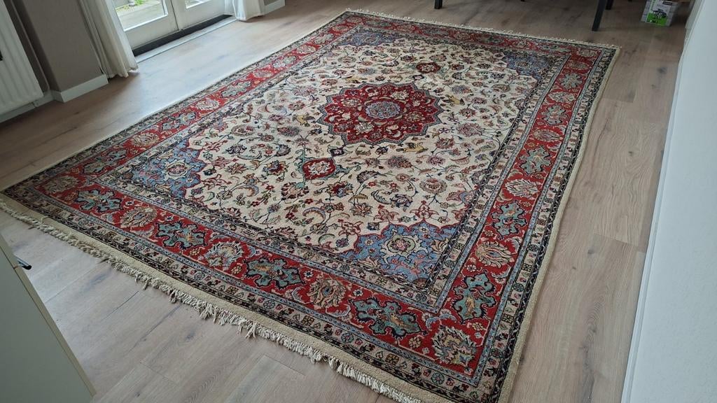 Perzisch handgeknoopt tapijt / kleed, Ophalen, Rechthoekig, 200 cm of meer