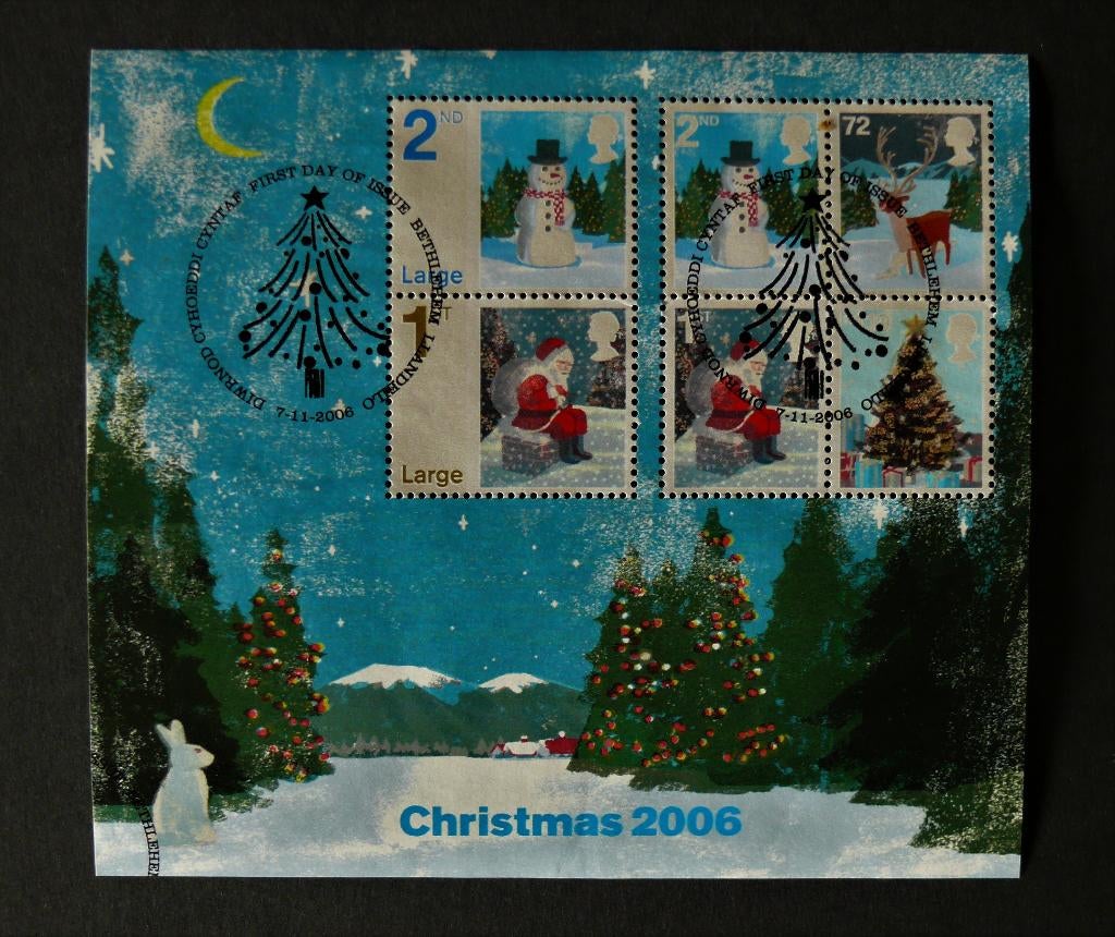 UK / Engeland 2006 Kerstmis Blok, Verzenden, Gestempeld