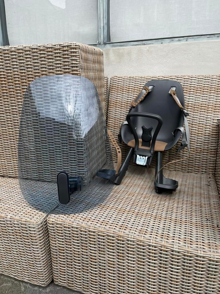 Urban iki bruin voorzitje incl windscherm, Ophalen, Voetsteuntjes, 0 t/m 18 kg, Voorzitje
