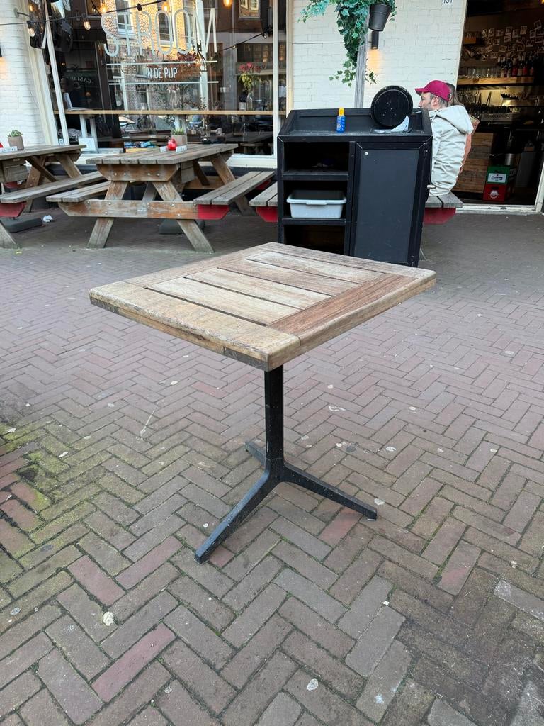 3 Potige Klaptafels - 8 stuks, Huis en Inrichting, Tafels | Eettafels, Ophalen, Minder dan 50 cm, Gebruikt, Vierkant
