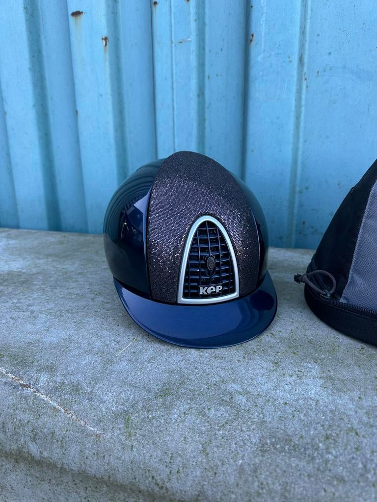 Kep italia cap blauw, Dieren en Toebehoren, Ophalen of Verzenden, Zo goed als nieuw, Dressuur, Cap