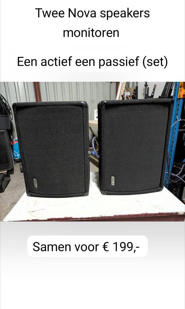 ✅Nova monitoren 12 inch, Audio, Tv en Foto, Luidsprekers, Gebruikt, Va, Info@verbuntaudio.com, 120 watt of meer