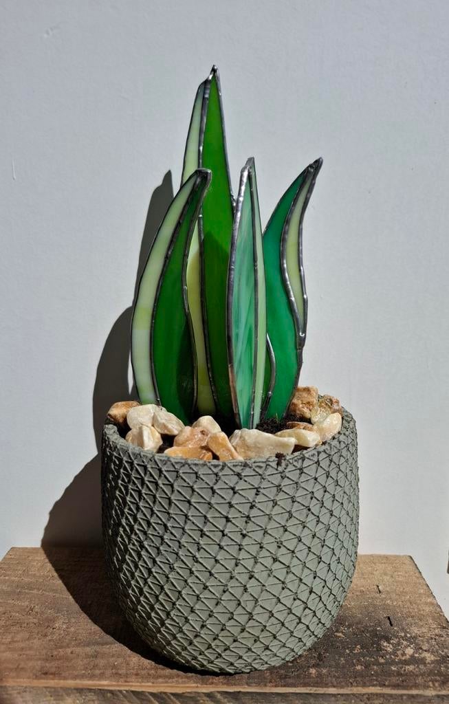 Tiffany glas in lood plantjes, Ophalen of Verzenden