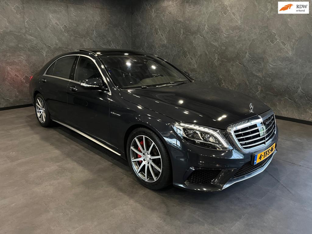 Mercedes-Benz S-klasse AMG 63 4Matic Lang V8 585PK 3D BURMES, Automaat, 5461 cc, Gebruikt, Blauw