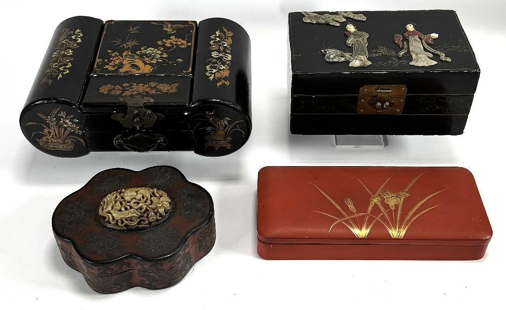 704. Lakwerkdozen - Qing-periode, China, ca. 1900, Ophalen of Verzenden