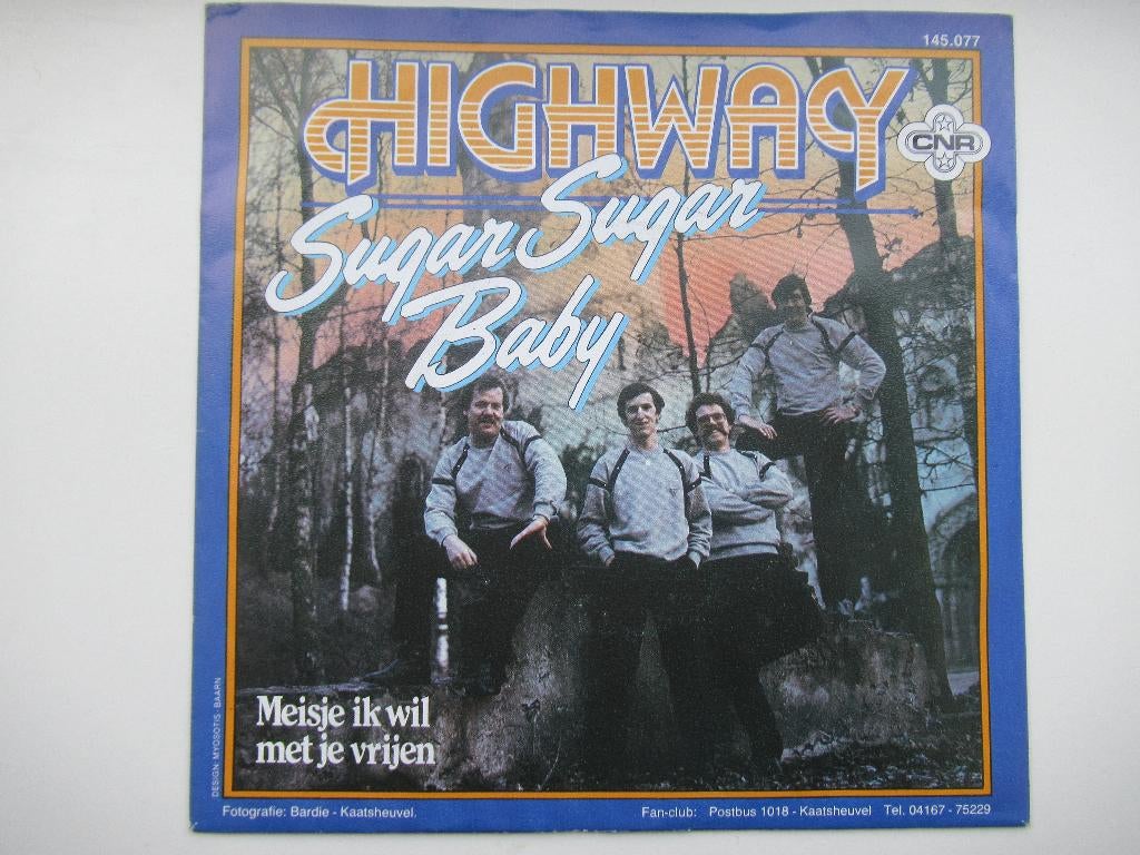HIGHWAY # Sugar Sugar Baby / Meisje ik wil met je vrijen., Ophalen of Verzenden, Zo goed als nieuw, 7 inch, Levenslied of Smartlap