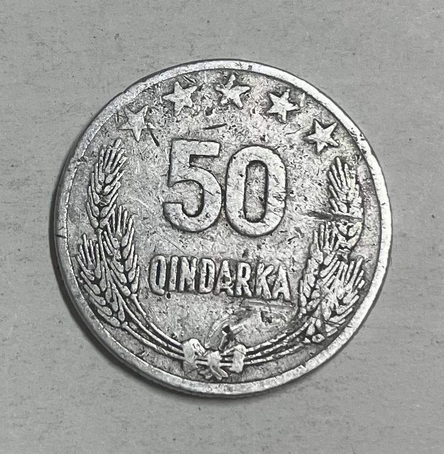 50 qindarka Albanie 1964, Ophalen of Verzenden, Overige landen