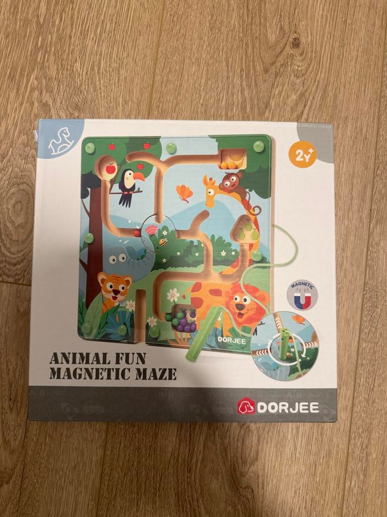 Magnetische doolhof puzzel met dieren, Kinderen en Baby's, Ophalen of Verzenden, Zo goed als nieuw, Puzzelen