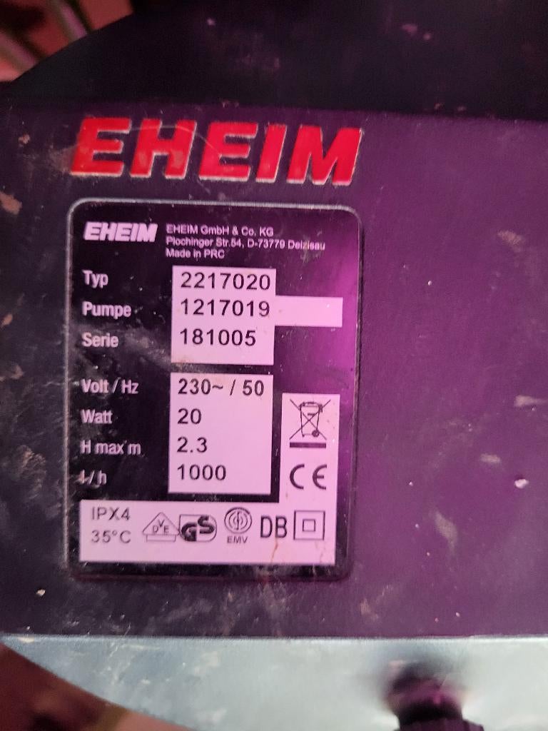 Eheim classic 600 complete potfilter te koop, Dieren en Toebehoren, Vissen | Aquaria en Toebehoren, Ophalen, Gebruikt, Inclusief toebehoren