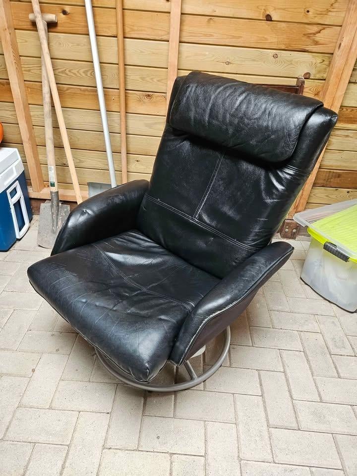 Stoel zwart, Huis en Inrichting, Ophalen, Gebruikt, Overige materialen, 50 tot 75 cm