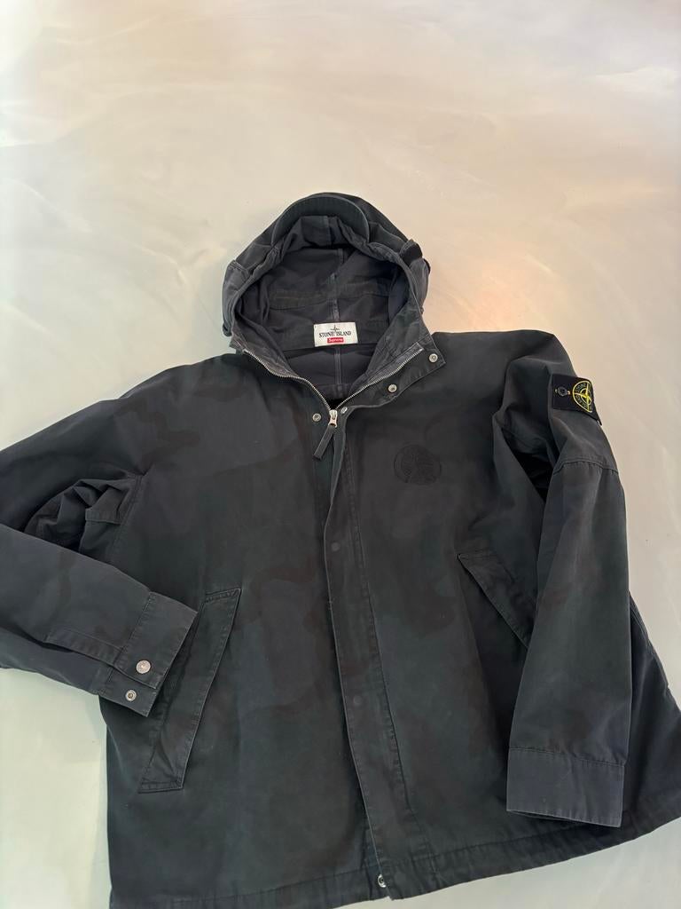 Stone Island Supreme Riot Mask Jacket Zwart Maat L, Kleding | Heren, Ophalen of Verzenden, Zo goed als nieuw, Maat 52/54 (L), Blauw