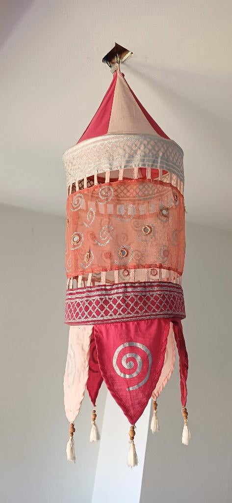 Indiase Lampenkap voor een kinderkamer, handgemaakt, Ophalen of Verzenden, Gebruikt, Lamp
