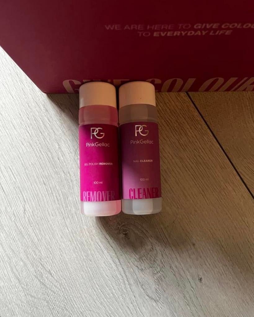 Pink Gellac Starterspakket - Nieuw en Ongebruikt, Zwart, Nieuw, Ophalen of Verzenden, Handen en Nagels