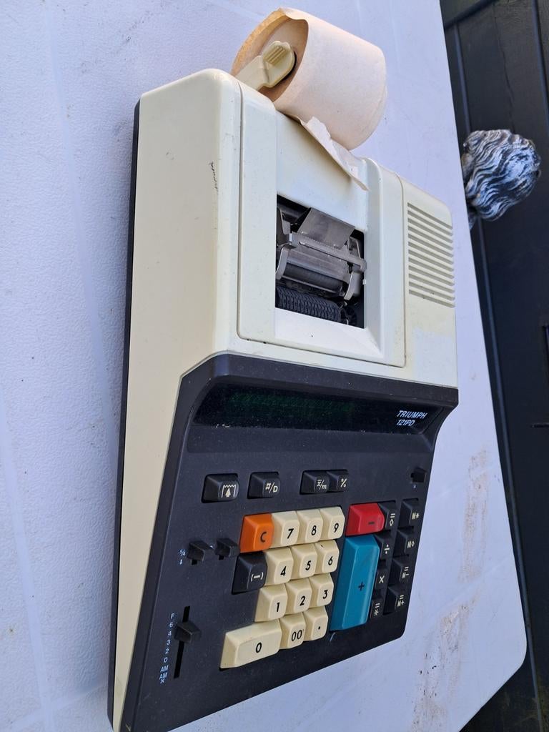 Vintage tafel rekenmachine triumpf 121pd, Ophalen of Verzenden, Overige typen