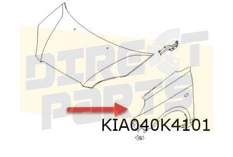 Kia Picanto voorscherm Links (met zijknipperlichtgat / met g, Kia, -, Verzenden, -