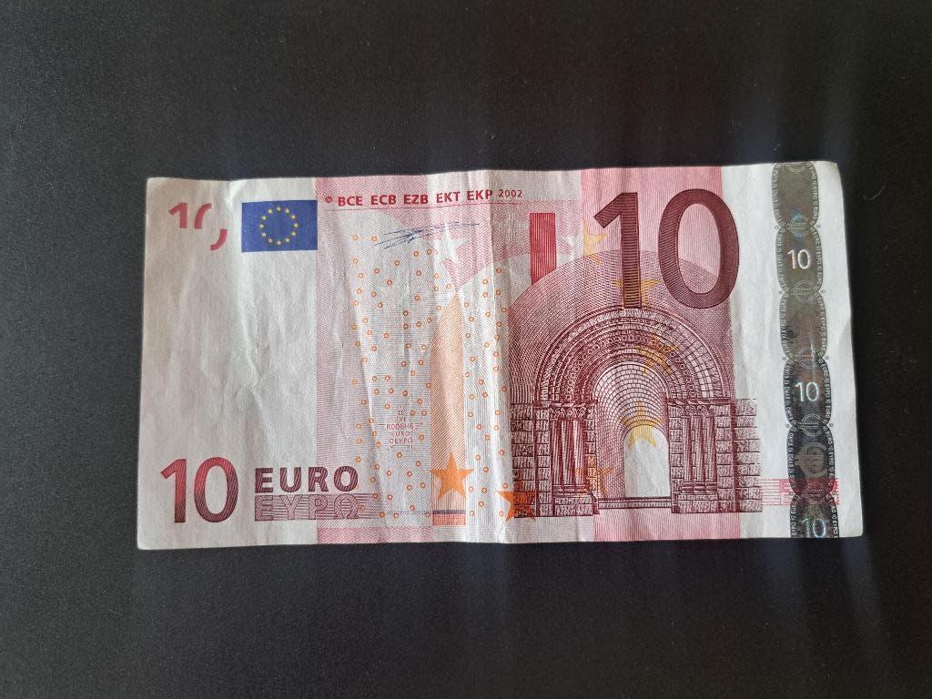 2002 Duitsland 10 euro 1e serie Duisenberg code R006, Verzenden, Duitsland, 10 euro, Los biljet