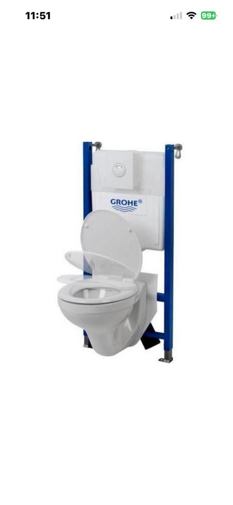 Grohe Solido Inbouwreservoir/ wandcloset zonder pot, Doe-het-zelf en Verbouw, Sanitair, Ophalen, Nieuw, Toilet