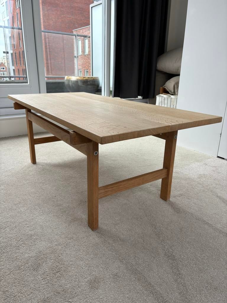 Hans J. Wegner Salontafel - Eikenhout, Ophalen, 100 tot 150 cm, Eikenhout, 50 tot 100 cm