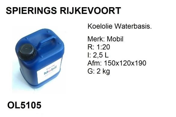 Koelolie Mobil boorolie snijolie tapolie emulsie Spierings, Niet ingevuld, Niet ingevuld, Nieuw, Ophalen of Verzenden