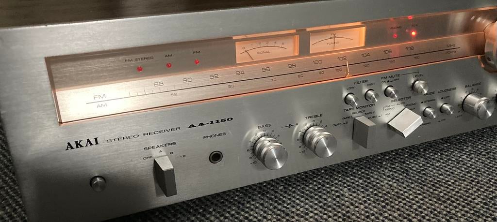 Akai AA-1150, Audio, Tv en Foto, Versterkers en Receivers, Ophalen of Verzenden, Gebruikt, Minder dan 60 watt, Overige merken