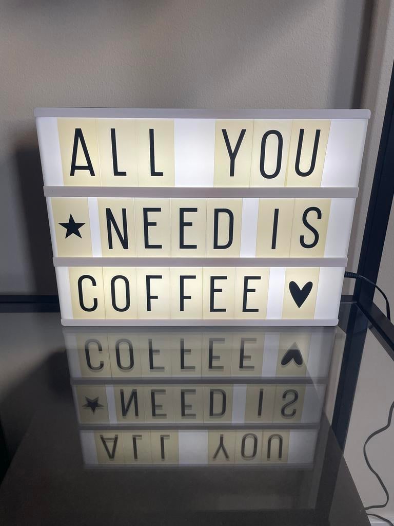 Lightbox met letters, cijfers en symbolen, Ophalen of Verzenden, Gebruikt