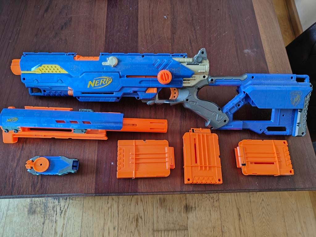 Originele Nerf Longstrike CS-6 in nieuwstaat, Ophalen of Verzenden